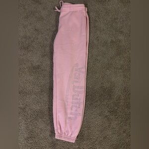 NWT Y2K Von Dutch Light Pink Sweatpant Joggers